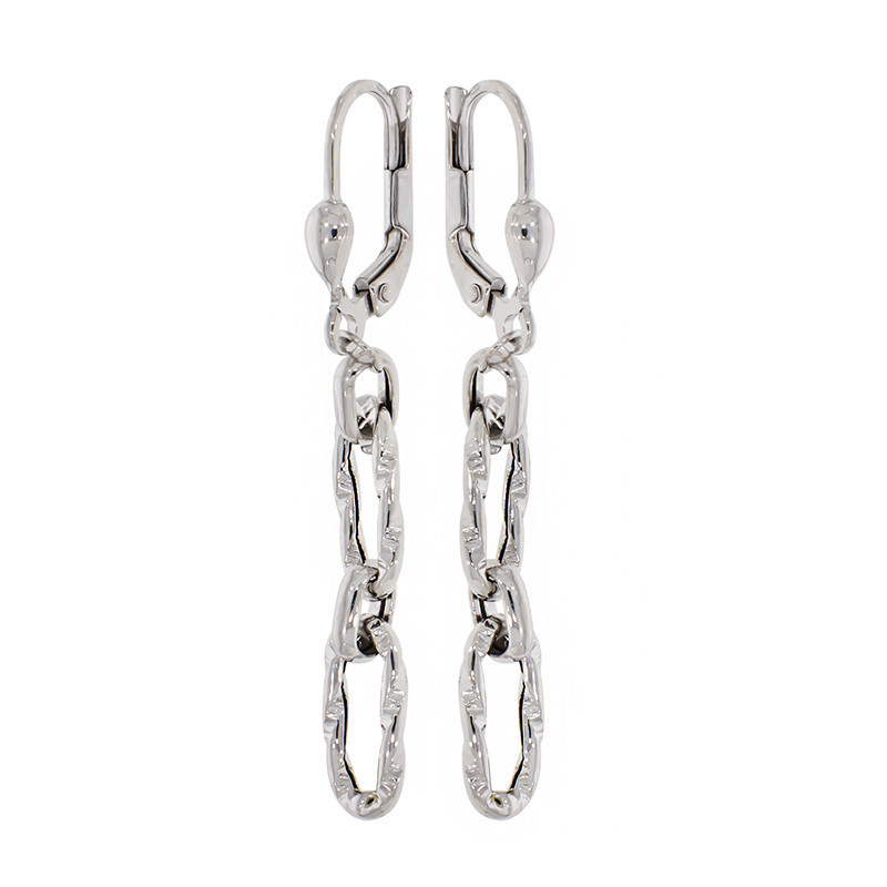 Cercei, Aur Alb, 14 k, 2.19 gr, Cod Produs: 808128 - Tezaurshop.ro