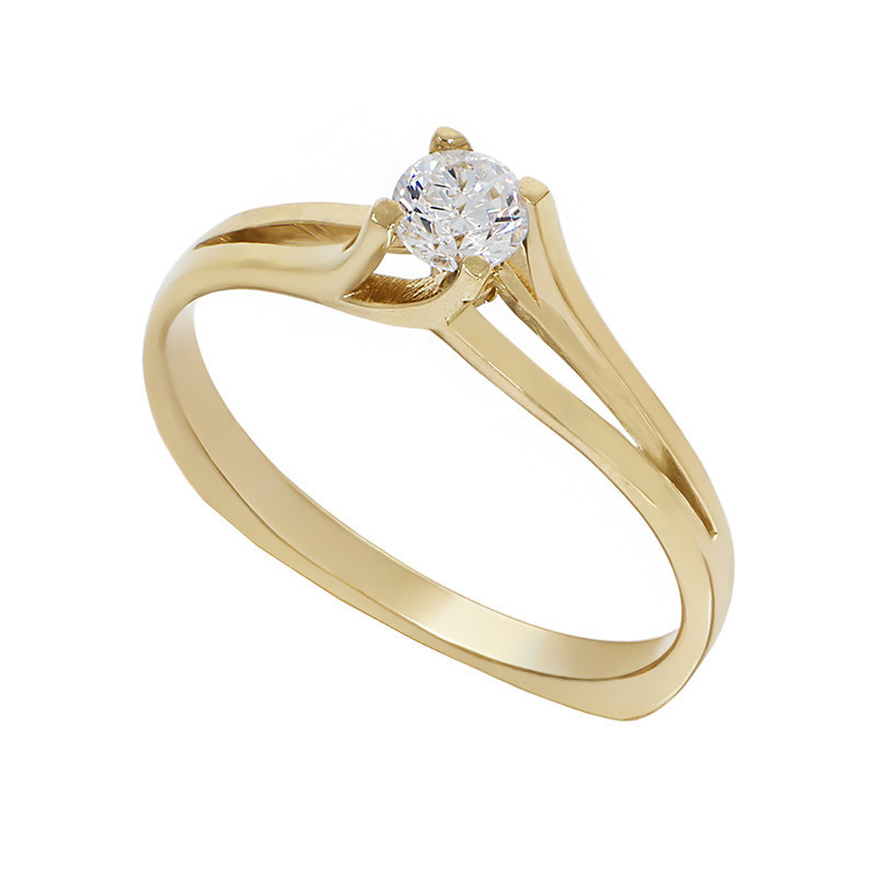 cât costă gramul de aur de 14 karate Inel De Logodna, Aur Galben, 14 k, 2.27 gr, Cod Produs: 808172