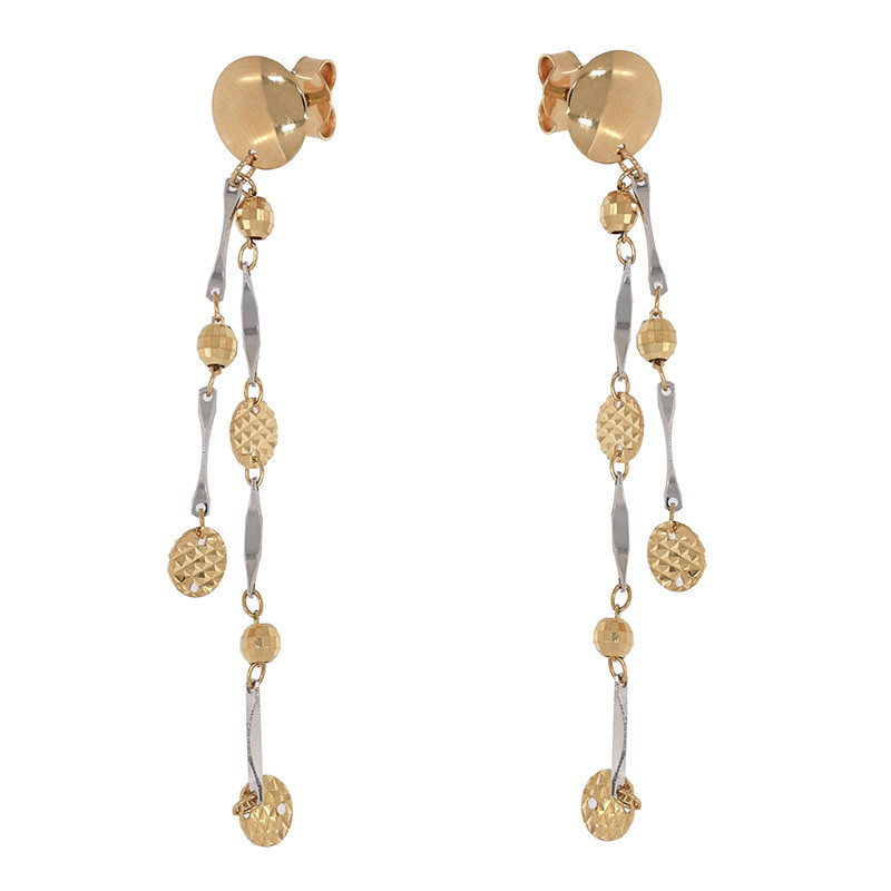 Cercei, Aur Mixt, 18 k, 2.86 gr, Cod Produs: 808344 - Tezaurshop.ro