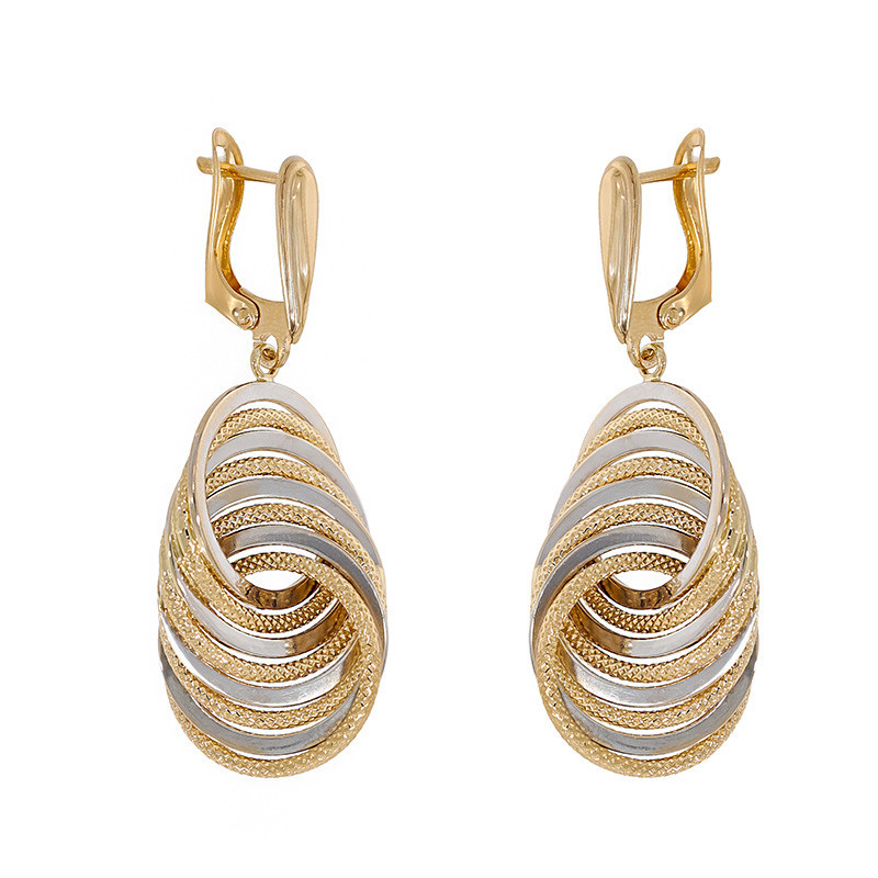 Cercei, Aur Mixt, 14 k, 6.62 gr, Cod Produs: 809181 - Tezaurshop.ro