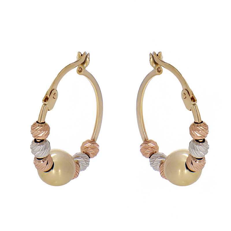 nume de cod: k 9 Cercei, Aur Mixt, 14 k, 1.94 gr, Cod Produs: 810025