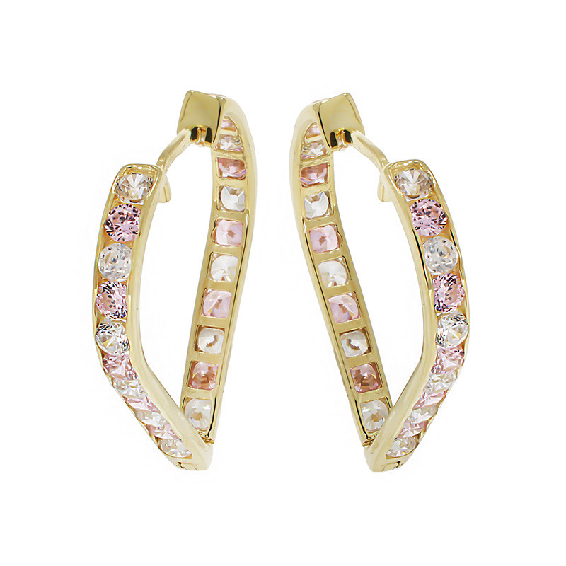 cercei aur alb tortite Cercei, Aur Galben, 14 k, 2.64 gr, Cod Produs: 811032