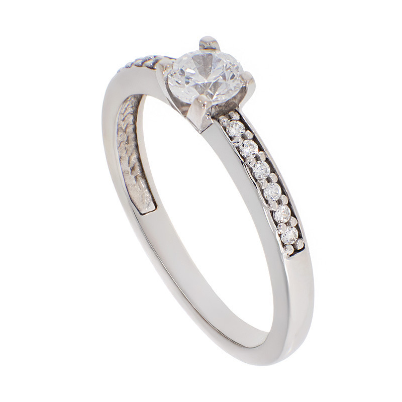 Inel De Logodna, Aur Alb, 14 k, 2.13 gr, Cod Produs: 811759 - Tezaurshop.ro