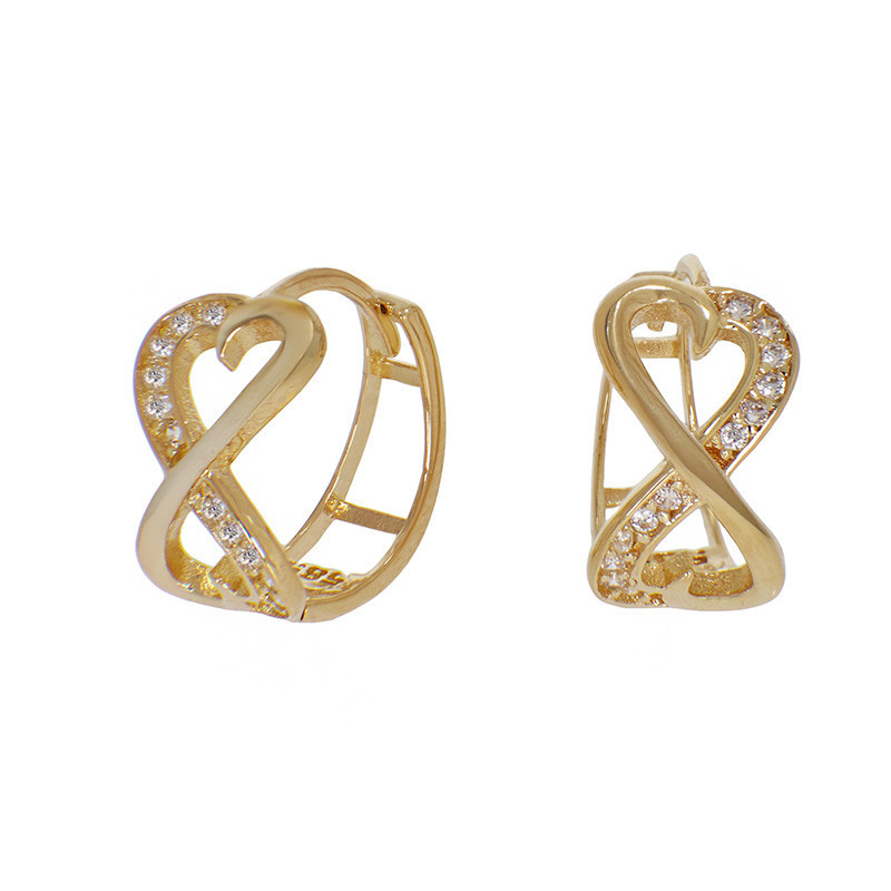 cercei aur alb tortite Cercei, Aur Galben, 14 k, 2.75 gr, Cod Produs: 811793
