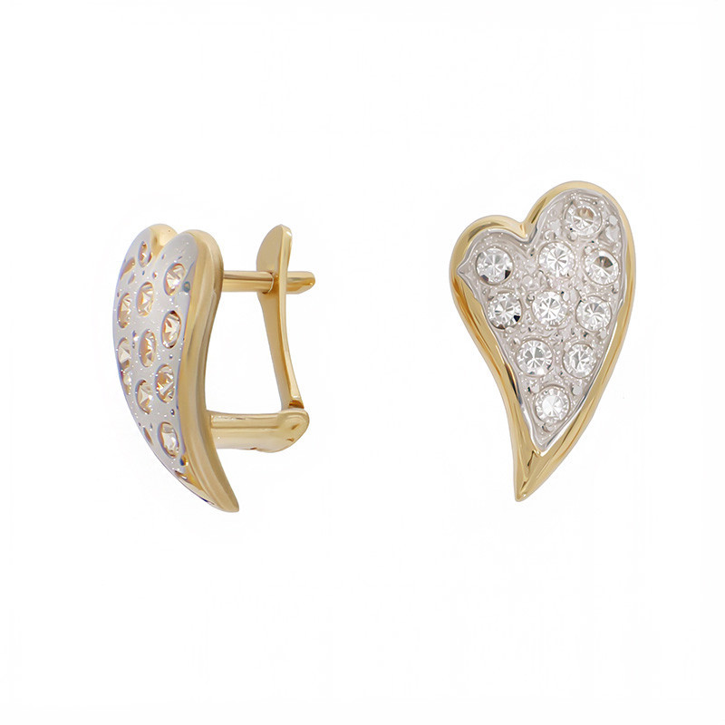 cercei aur alb tortite Cercei, Aur Mixt, 14 k, 3.26 gr, Cod Produs: 811973