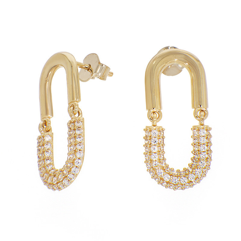 cercei aur alb tortite Cercei, Aur Galben, 14 k, 2.95 gr, Cod Produs: 812161