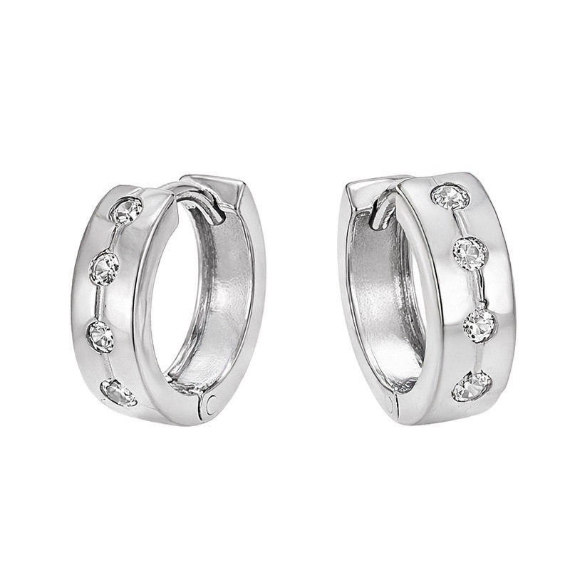 Cercei, Aur Alb, 14 k, 3.4 gr, Cod Produs: 812165 - Tezaurshop.ro