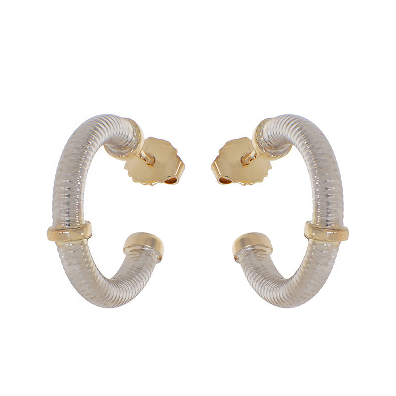 cercei aur alb tortite Cercei, Aur Mixt, 14 k, 2.81 gr, Cod Produs: 812166