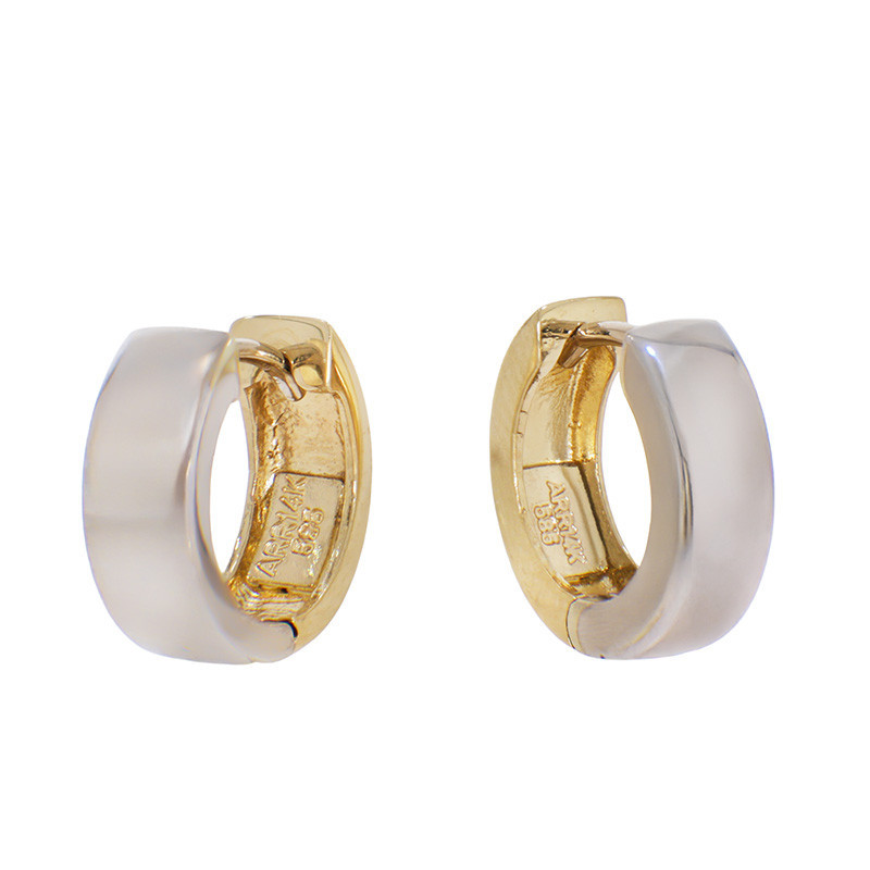 cercei aur alb tortite Cercei, Aur Mixt, 14 k, 3.09 gr, Cod Produs: 812330