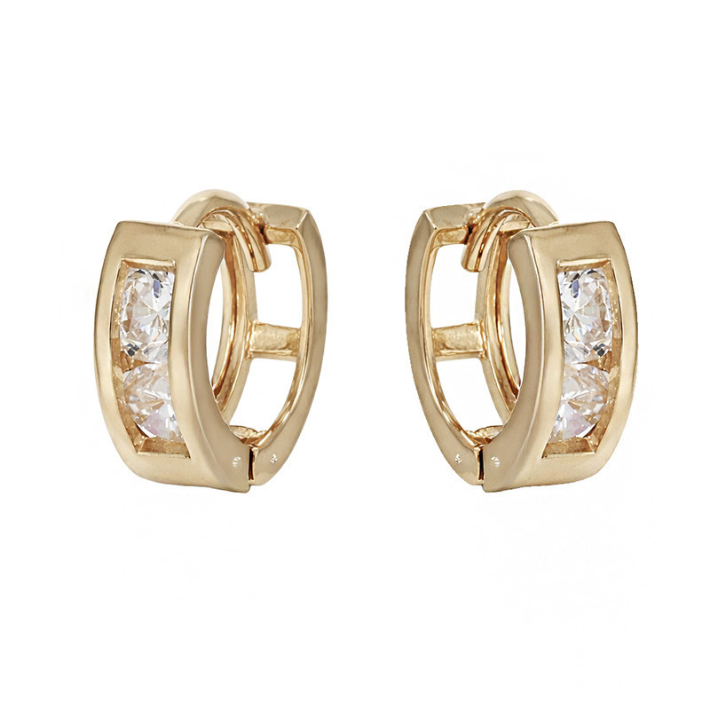 cercei aur alb tortite Cercei, Aur Galben, 14 k, 1.75 gr, Cod Produs: 812396