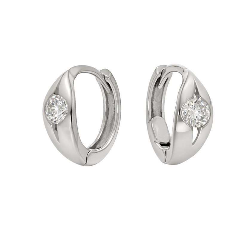 Cercei, Aur Alb, 14 k, 1.71 gr, Cod Produs: 812993 - Tezaurshop.ro