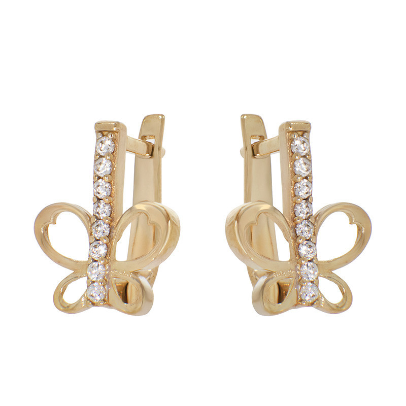 cercei aur alb tortite Cercei, Aur Galben, 14 k, 3.63 gr, Cod Produs: 813077