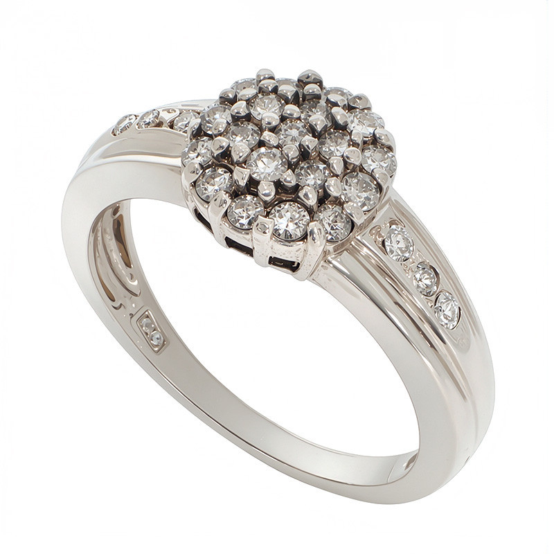 Inel, Aur Alb, 14 k, 4.03 gr, cu Diamante, Cod Produs: 813126 - Tezaurshop.ro