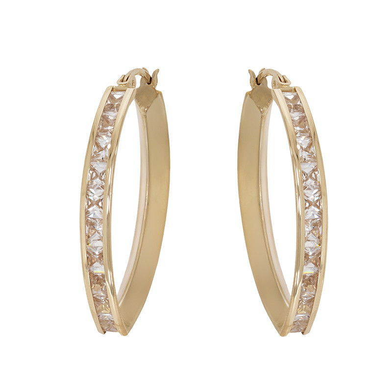 cercei aur alb tortite Cercei, Aur Galben, 14 k, 6.06 gr, Cod Produs: 813148