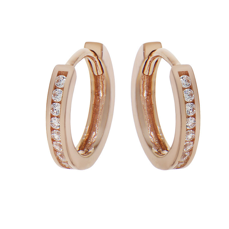 Cercei, Aur Roz, 14 k, 1.32 gr, Cod Produs: 813621 - Tezaurshop.ro