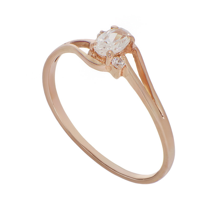 Inel, Aur Roz, 14 k, 1.17 gr, Cod Produs: 814113 - Tezaurshop.ro