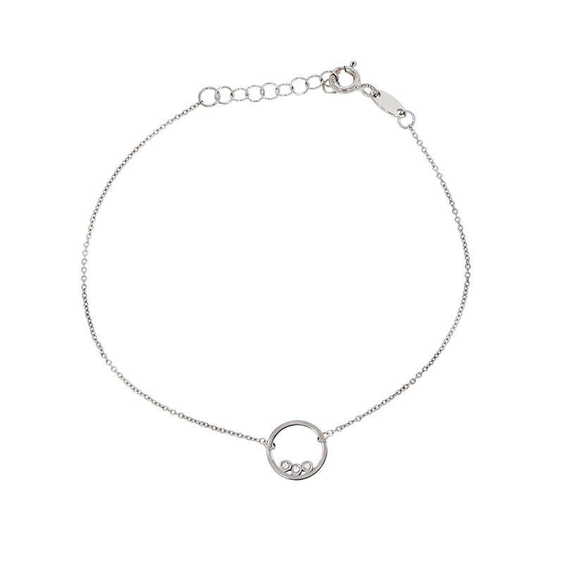 Bratara, Aur Alb, 14 k, 0.95 gr, Cod Produs: 814444 - Tezaurshop.ro