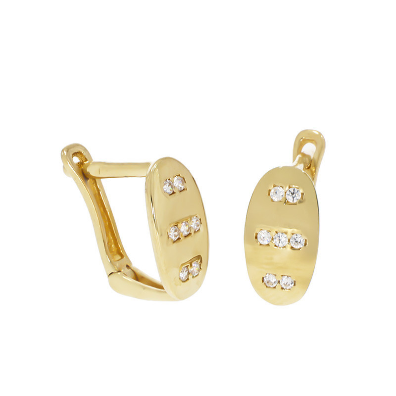 cercei aur alb tortite Cercei, Aur Galben, 14 k, 1.51 gr, Cod Produs: 814953