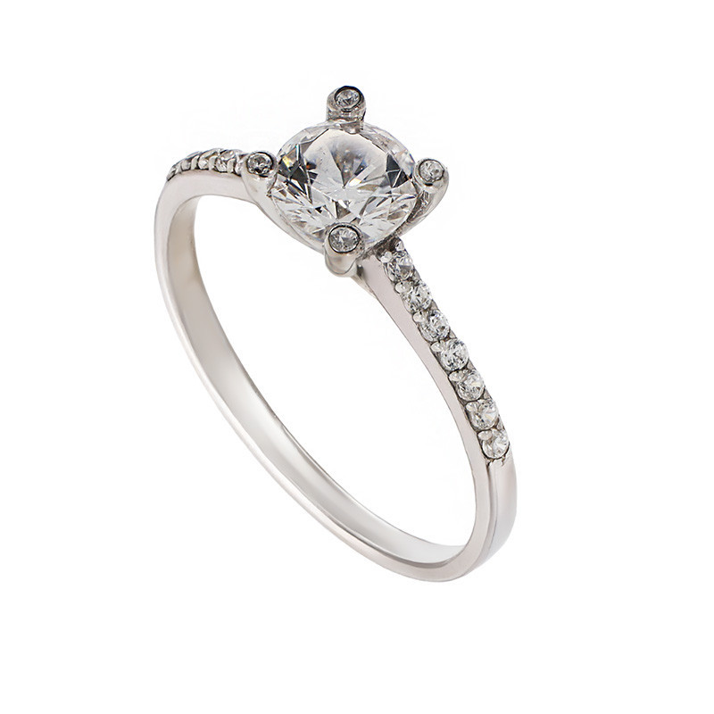 Inel De Logodna, Aur Alb, 14 k, 1.97 gr, Cod Produs: 816428 - Tezaurshop.ro