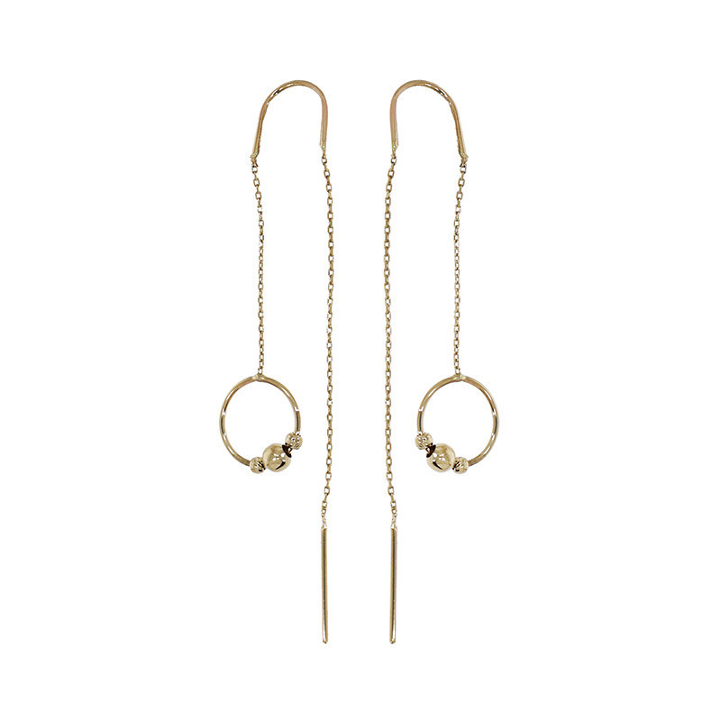 cercei aur alb tortite Cercei, Aur Galben, 14 k, 2.19 gr, Cod Produs: 816541