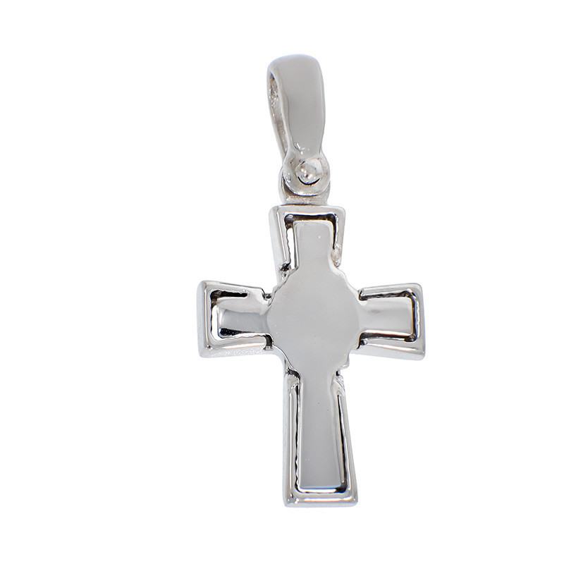 Pandantiv Cruce, Aur Alb, 18 k, 2 gr, Cod Produs: 816844 - Tezaurshop.ro