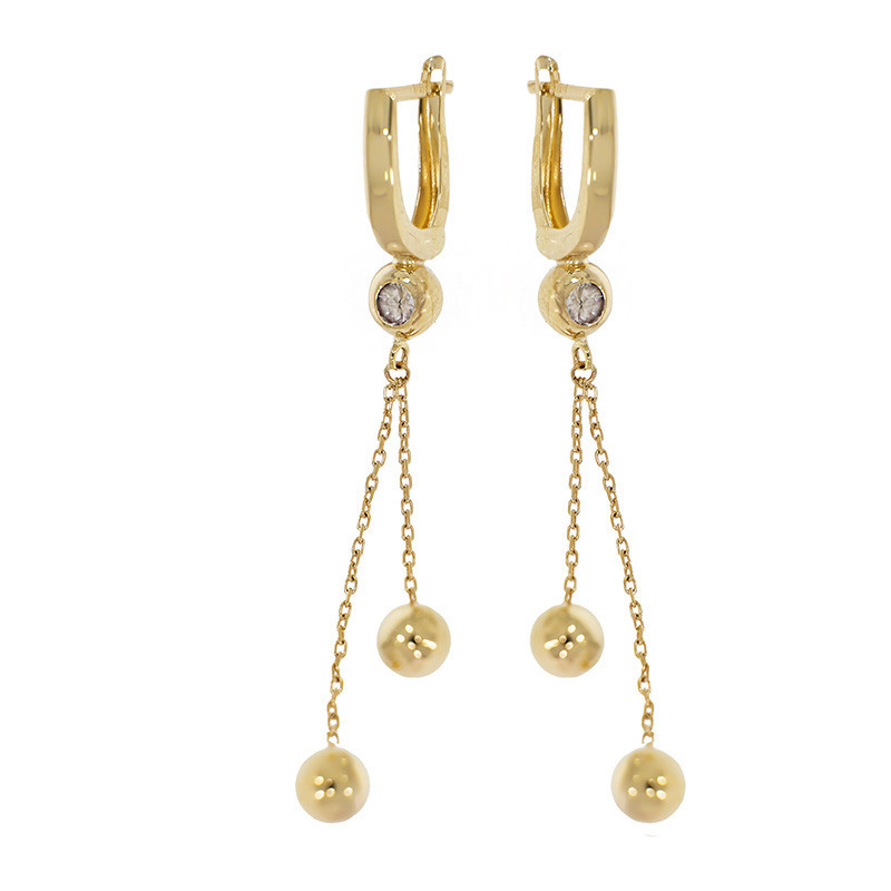 Cercei, Aur Galben, 14 k, 3.24 gr, Cod Produs: 817258 - Tezaurshop.ro