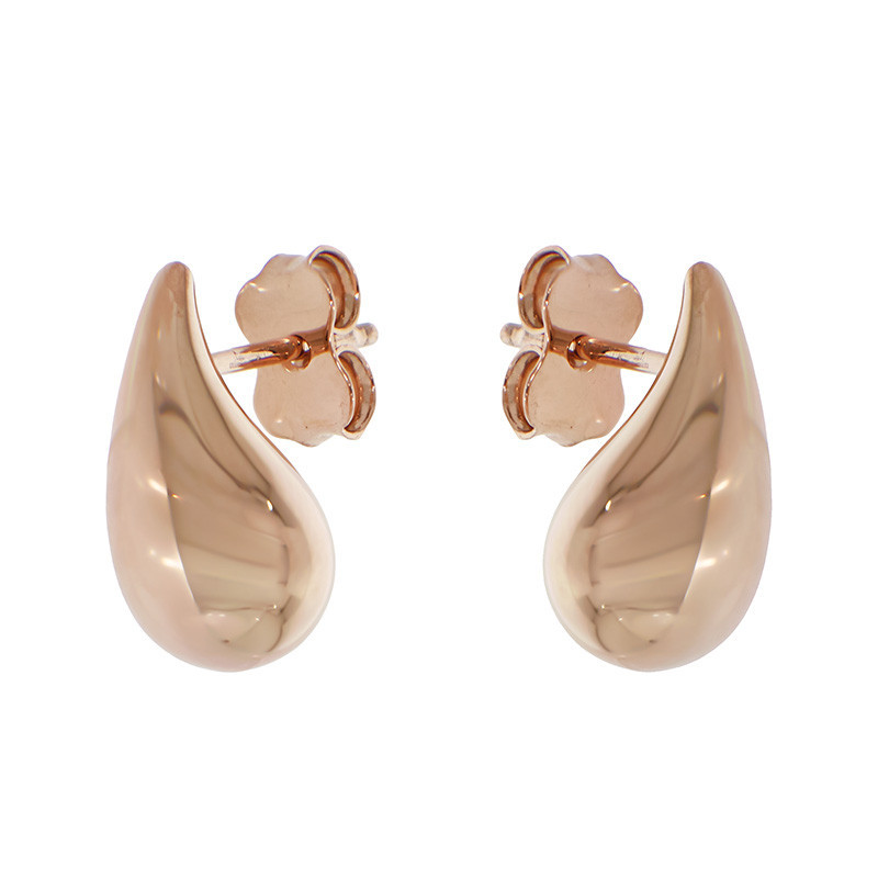 Cercei, Aur Roz, 14 k, 1 gr, Cod Produs: 817472 - Tezaurshop.ro