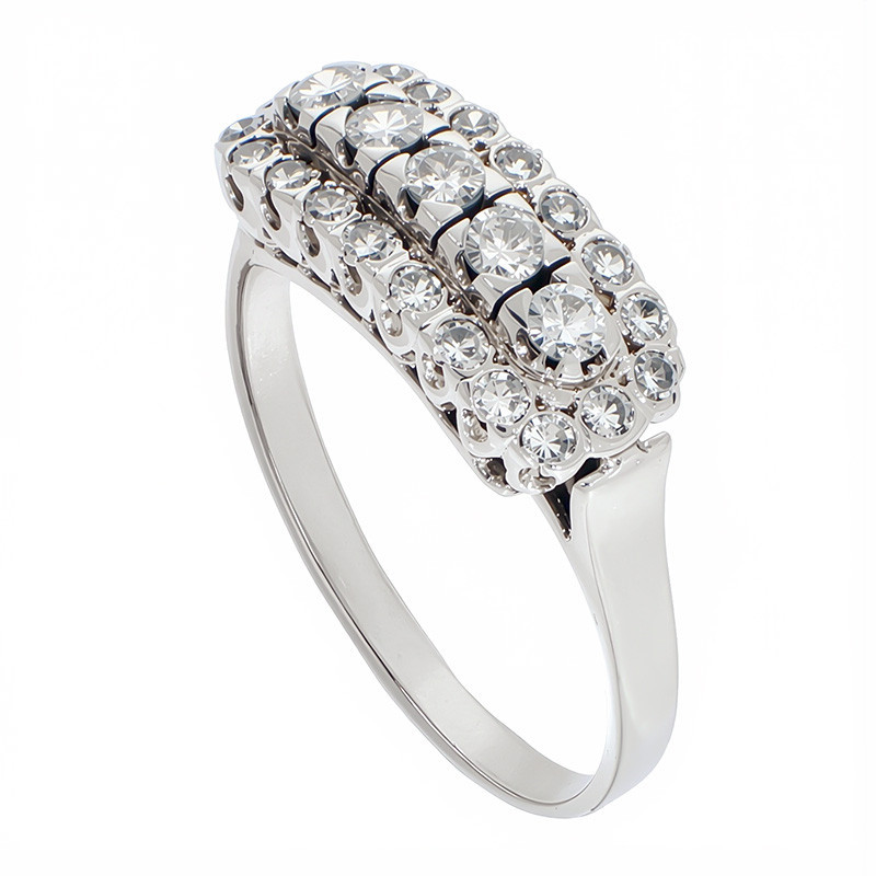 Inel, Aur Alb, 18 k, 4.2 gr, cu Diamante, Cod Produs: 817746 - Tezaurshop.ro
