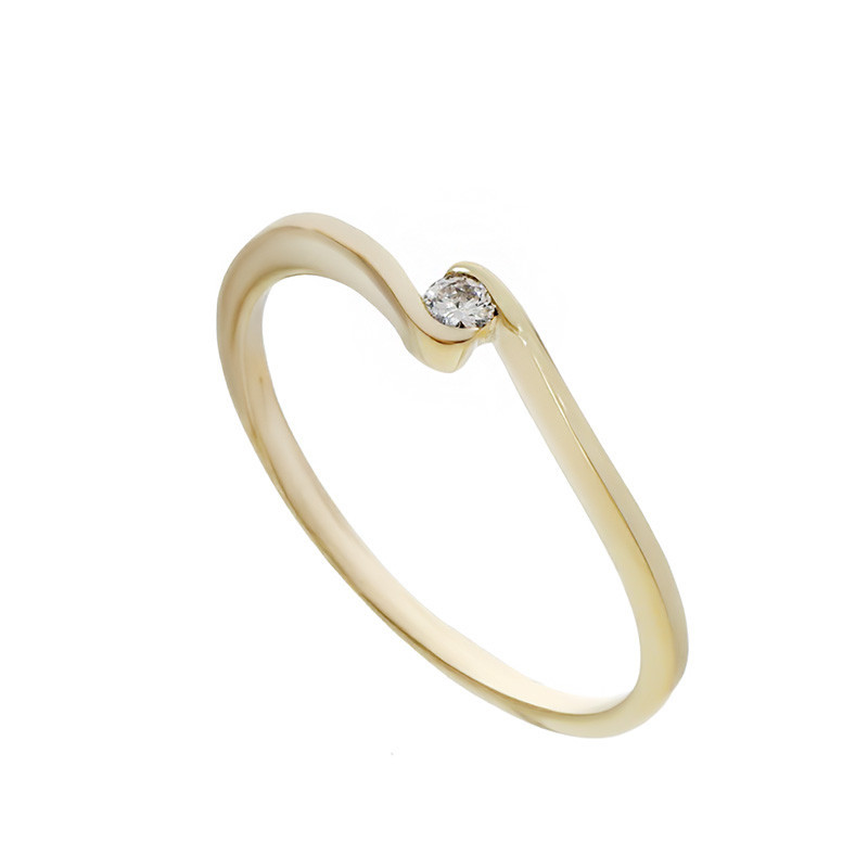 Inel De Logodna, Aur Galben, 18 k, 1.52 gr, Cod Produs: 818162 - Tezaurshop.ro