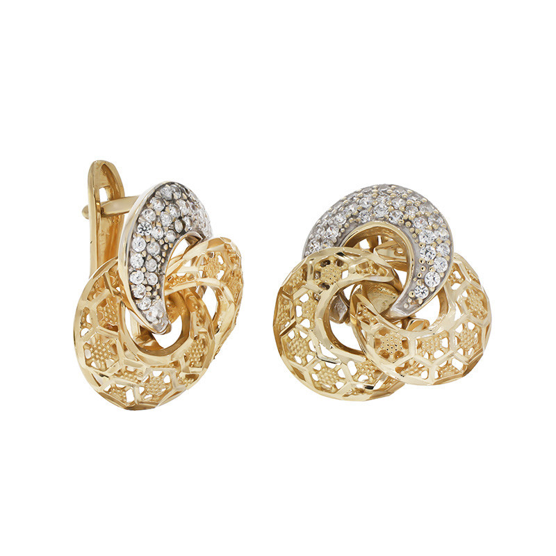 Cercei, Aur Mixt, 14 k, 4.95 gr, Cod Produs: 818328 - Tezaurshop.ro