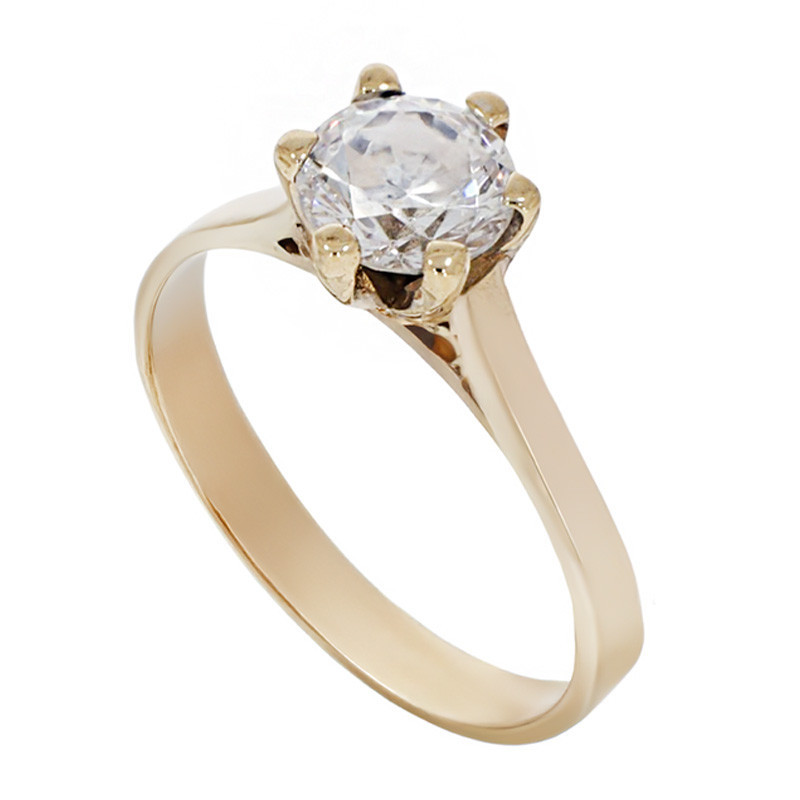 cât costă gramul de aur de 14 karate Inel De Logodna, Aur Galben, 14 k, 2.2 gr, Cod Produs: 818520