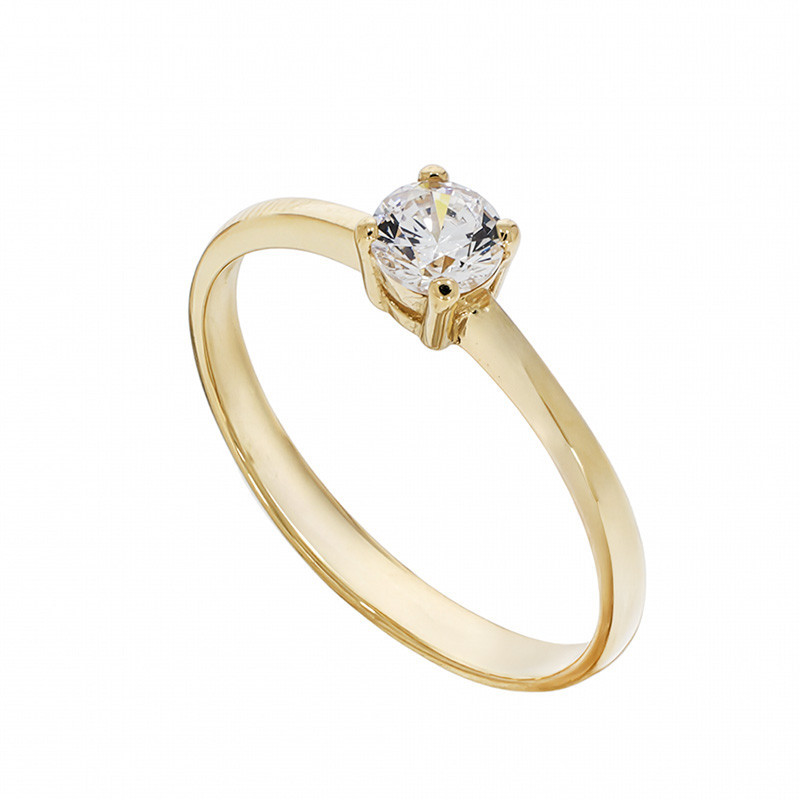 Inel De Logodna, Aur Galben, 14 k, 1.28 gr, Cod Produs: 818843 - Tezaurshop.ro