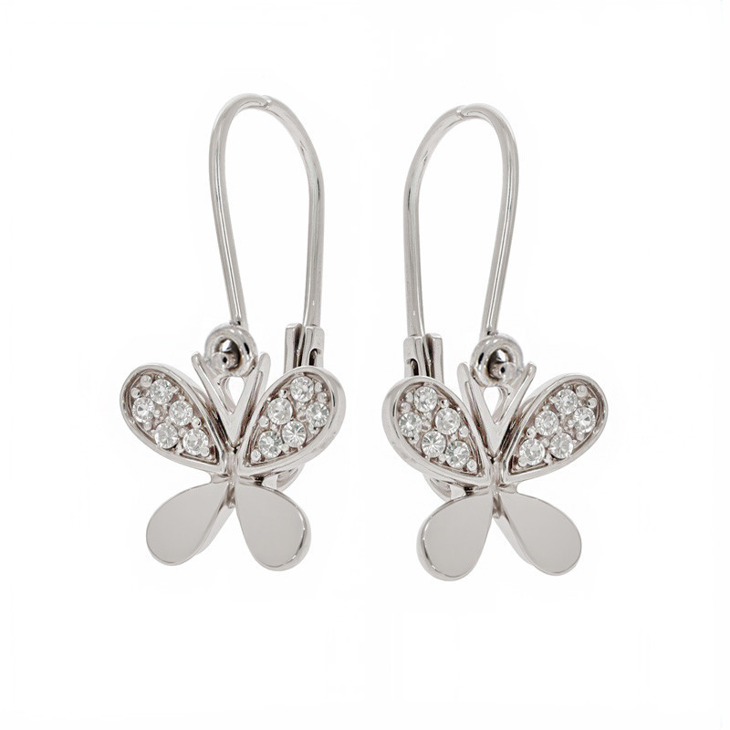 Cercei, Aur Alb, 14 k, 2.32 gr, Cod Produs: 819350 - Tezaurshop.ro