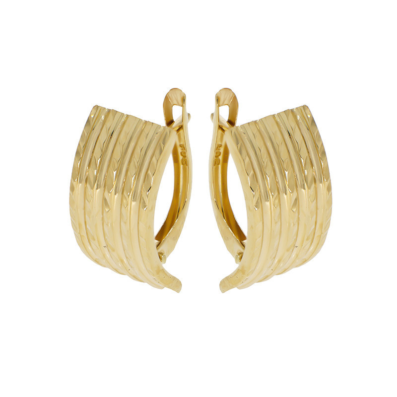 cercei aur alb tortite Cercei, Aur Galben, 14 k, 1.84 gr, Cod Produs: 819529