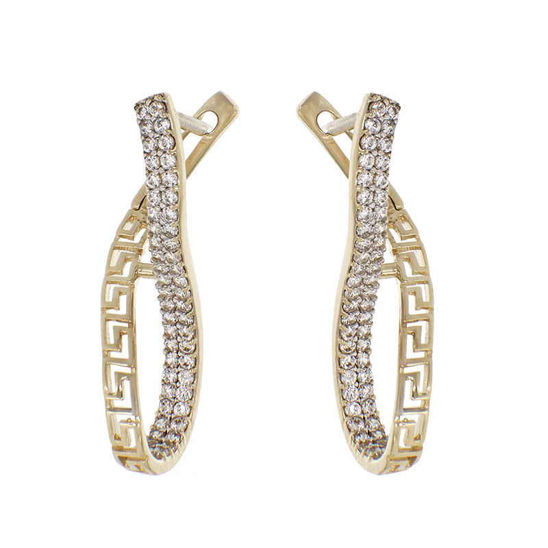 cercei aur alb tortite Cercei, Aur Galben, 14 k, 4.68 gr, Cod Produs: 819585