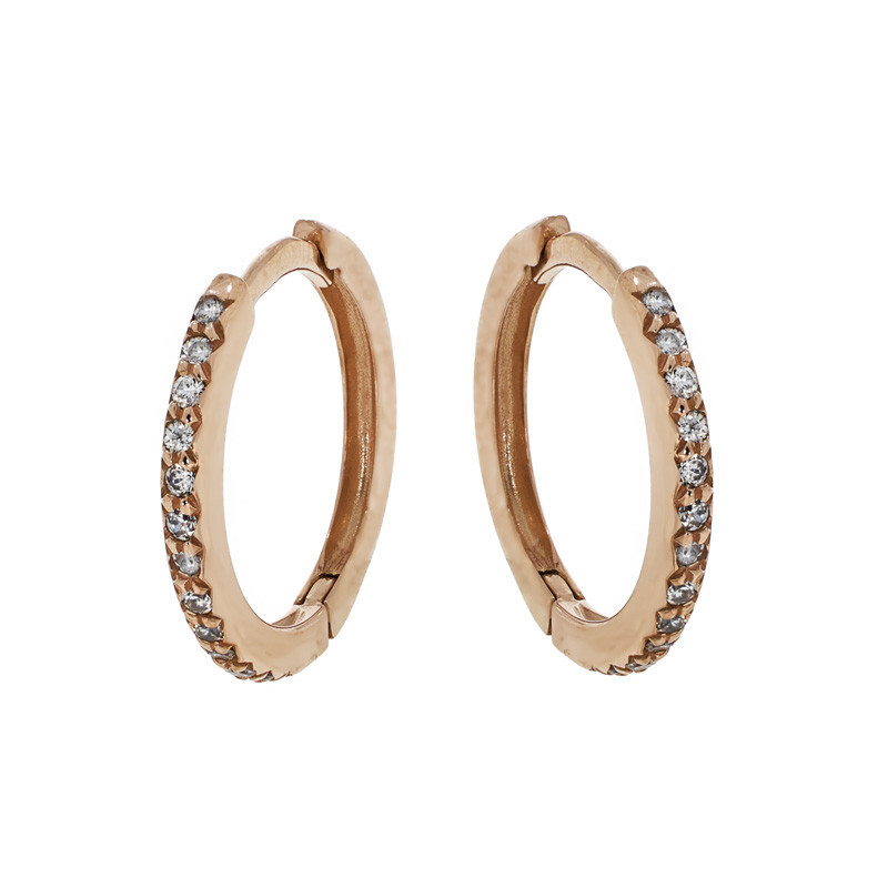 Cercei, Aur Roz, 14 k, 2.3 gr, Cod Produs: 819914 - Tezaurshop.ro