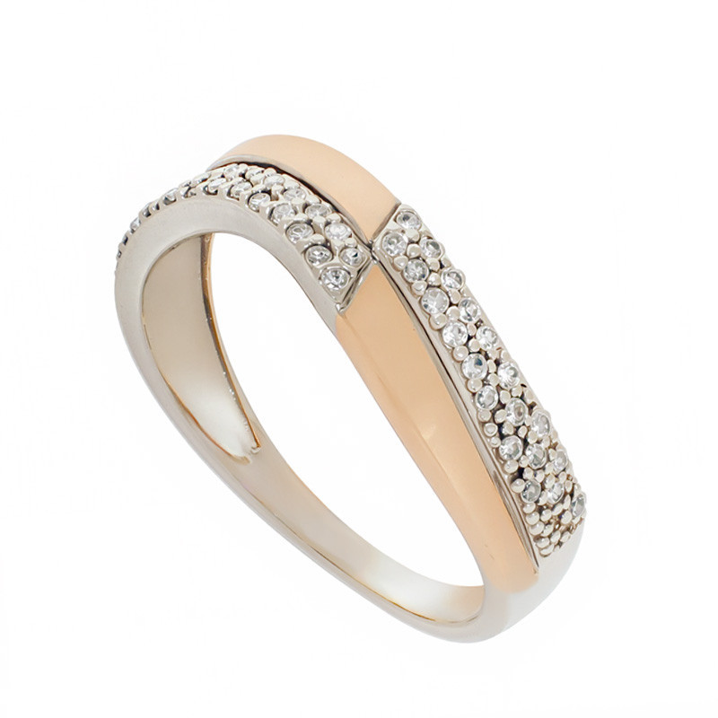 Inel, Aur Mixt, 14 k, 2.65 gr, cu Diamante, Cod Produs: 820090 - Tezaurshop.ro