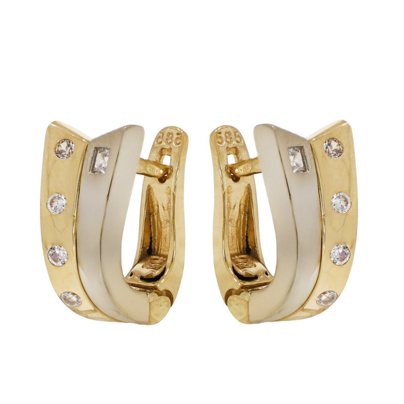 Cercei, Aur Mixt, 14 k, 4.29 gr, Cod Produs: 820214 - Tezaurshop.ro