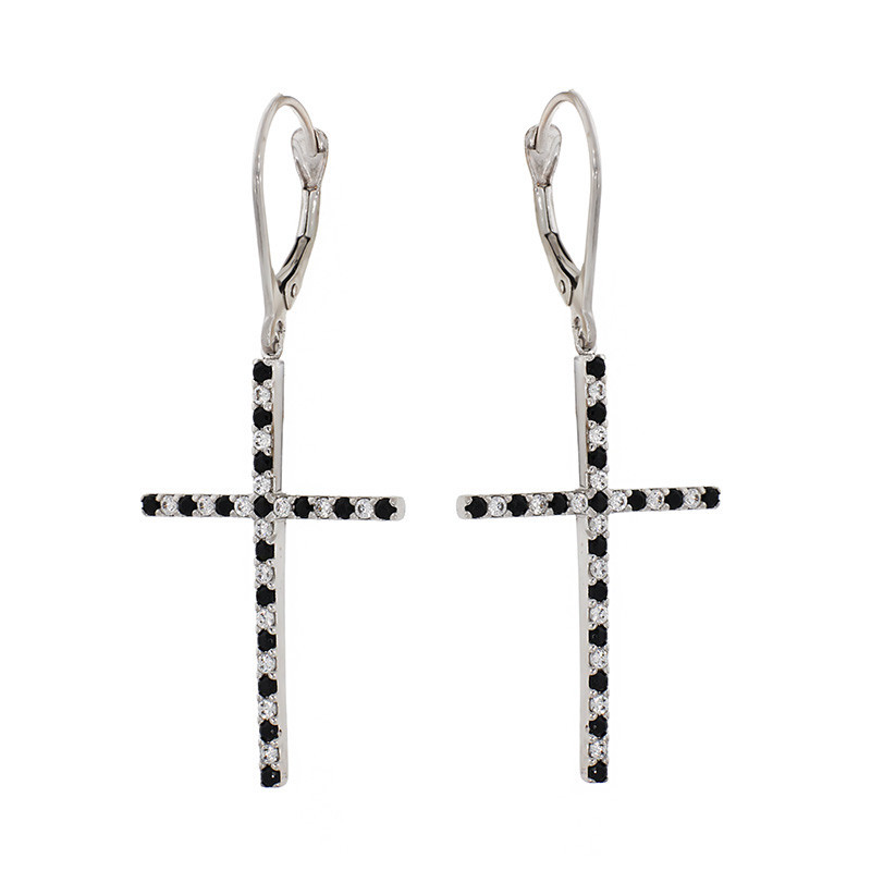 Cercei, Aur Alb, 14 k, 2.52 gr, Cod Produs: 820411 - Tezaurshop.ro