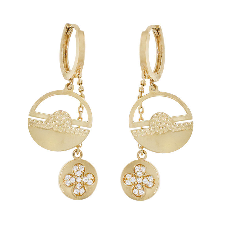 Cercei, Aur Galben, 14 k, 4.5 gr, Cod Produs: 820446 - Tezaurshop.ro