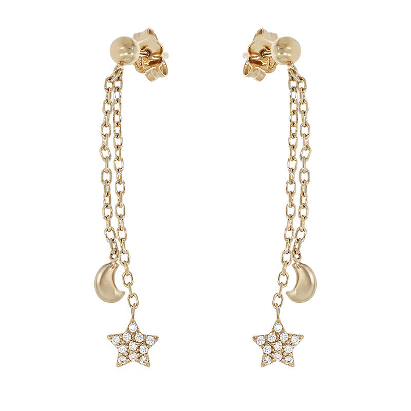 cercei aur alb tortite Cercei, Aur Galben, 14 k, 2.21 gr, Cod Produs: 820534