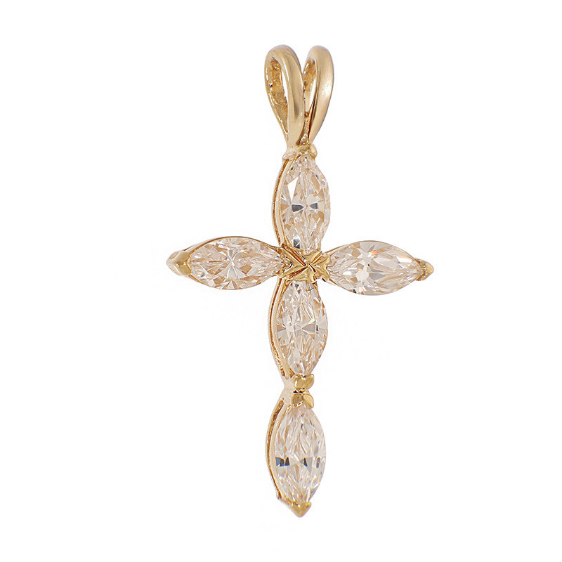 Pandantiv Cruce, Aur Galben, 14 k, 1.12 gr, Cod Produs: 820584 - Tezaurshop.ro