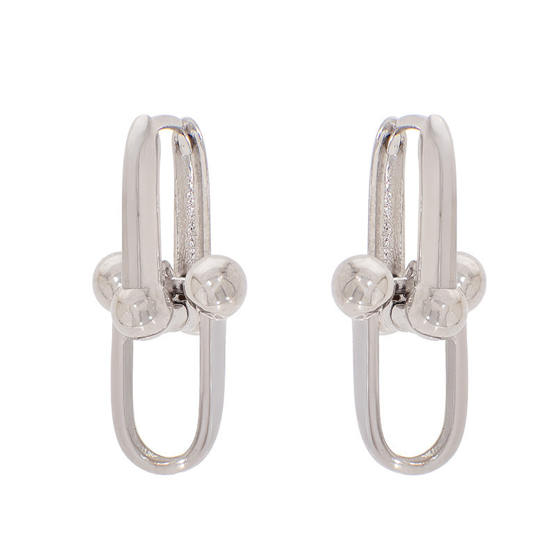 Cercei, Aur Alb, 14 k, 4.65 gr, Cod Produs: 820598 - Tezaurshop.ro