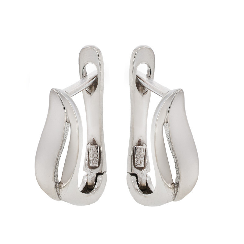 cercei aur alb tortite Cercei, Aur Alb, 14 k, 1.84 gr, Cod Produs: 820974
