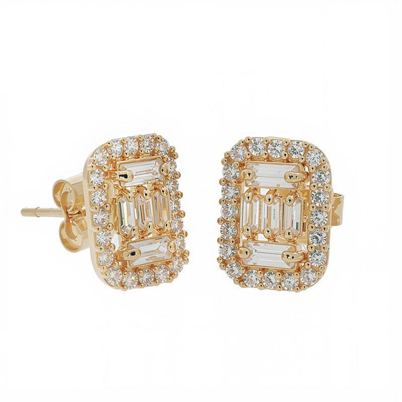 cercei aur alb tortite Cercei, Aur Galben, 14 k, 0.99 gr, Cod Produs: 821009