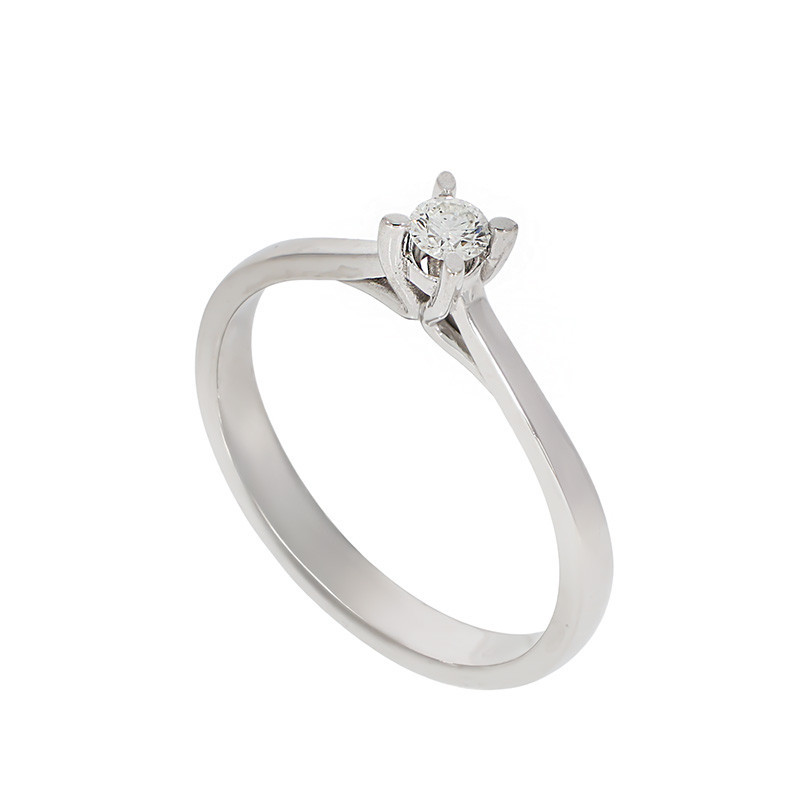 Inel De Logodna, Aur Alb, 14 k, 1.96 gr, Cod Produs: 821528 - Tezaurshop.ro