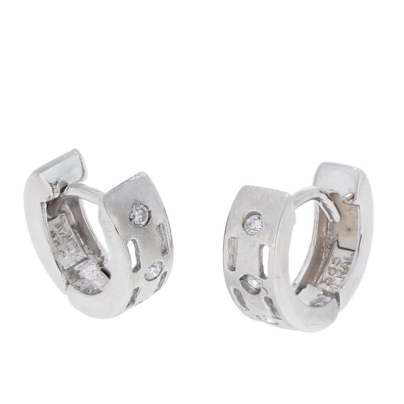 Cercei, Aur Alb, 14 k, 3.19 gr, Cod Produs: 823224 - Tezaurshop.ro