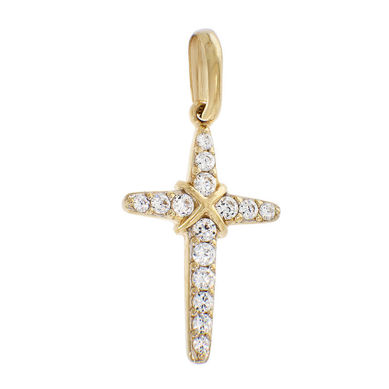 Pandantiv Cruce, Aur Galben, 14 k, 1.37 gr, Cod Produs: 824870 - Tezaurshop.ro