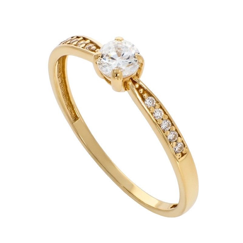 Inel De Logodna, Aur Galben, 14 k, 1.29 gr, Cod Produs: 826672 - Tezaurshop.ro