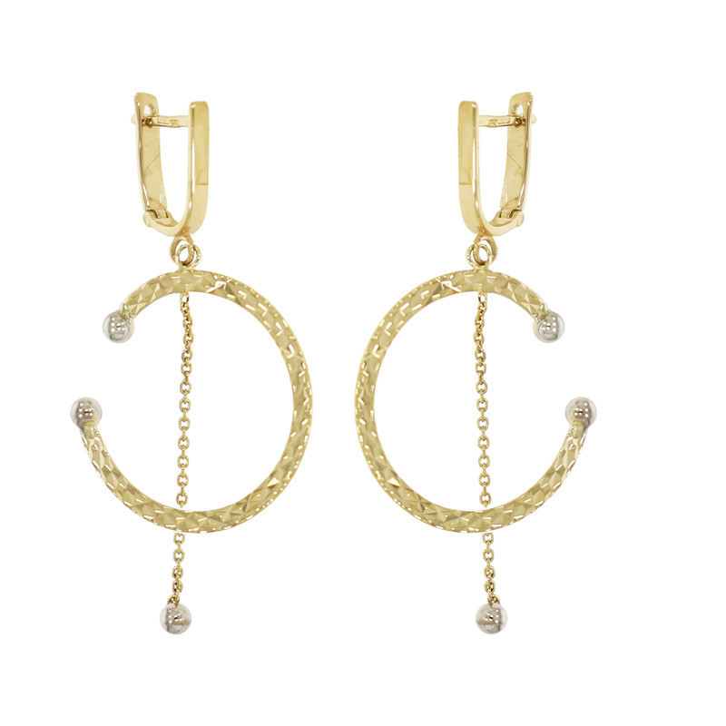 Cercei, Aur Mixt, 14 k, 2.96 gr, Cod Produs: 826844 - Tezaurshop.ro